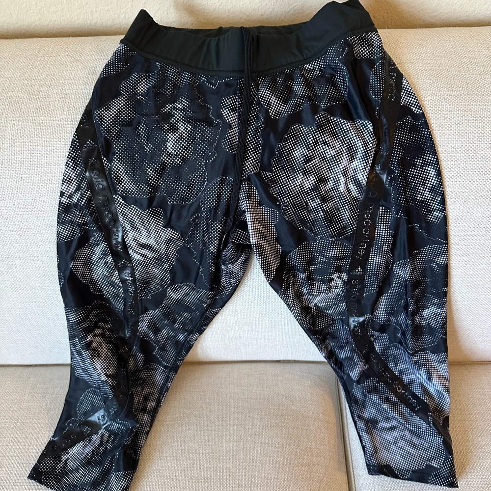 Adidas by Stella McCartney Black and White Leggings 20”